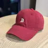 Gorra de Visera de Protección Solar de Alta Calidad Hace que la Cara Parezca Más Pequeña Lavable al Agua Algodón Puro Bordado Simple de Letras Gorra de Béisbol Moderna para Hombres y Mujeres