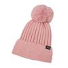 Sombrero de Lana Smiley de Color Sólido para Otoño e Invierno con Forro Polar Gorro para la Cabeza para Exteriores para el Frío Cálido Combinable Casual con Bola de Pelo Sombrero Tejido para Mujer