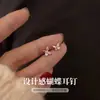 Brincos de Prata 999 com Pino de Prata Esterlina e Zircônia Borboleta para Mulheres Estilo Nicho Exquisito Versátil Toque de Luxo Leve Joias para Orelha Novo Estilo 2026