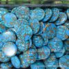 20mm de espessura 5.5-6mm semi-circular anel face pedra artificial DIY caixa de tesouro de jóias incrustada com diamante jóias estilo étnico