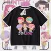 Nueva Camiseta de Manga Corta con Cuello Redondo de Cazadores de Demonios Kpop Casual Holgada Top Infantil de Moda