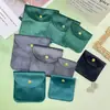 Bolsa de Botón a Presión de Terciopelo, Bolsa de Botón Metálico, Bolsa de Almacenamiento de Joyería para Viaje, Bolsa de Empaque para Joyería de Anillos y Pulseras