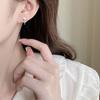 Brincos de Prata Pura 999 Floresta Francesa Diamante Super Brilhante Pérola Brincos de Folha Novos Acessórios de Moda de Luxo Leve para Mulheres