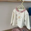 Camiseta Infantil Estilo Coreano Estampa Fofa de Ursinho Desenho Animado Manga Longa T2026 Nova Roupa Base Estilosa para Primavera e Outono para Crianças e Bebês