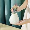 Vaso de Plástico para Flores Secas e Molhadas Recipiente para Arranjos de Flores Estilo Nórdico INS Floricultura Decorativo Vaso com Suporte para Plantas Vaso tipo Rattan