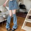 Polainas de Verano Estilo Y2K para Chicas Calientes, Moda Subcultural, Moldeadoras de Piernas, Polainas de Atar Estilo Ins, Polainas de Mezclilla Retro