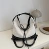 Bolso de hombro de lona de alta gama, bolso de mano sencillo de gran capacidad, mochila informal multiusos, 2024