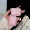 Funda Protectora para Airpods4 Color Rosa Dulce de Diamante Carcasa Blanda para Auriculares Bluetooth Airpods 3ª Generación