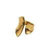ZR0267 anillo geométrico de acero inoxidable de color exagerado que conserva el color con forma de corazón y cara ancha popular moda diseño de anillo de 18 quilates para mujeres