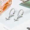 Pendientes de estrella para mujer, diseño de hebilla de oreja, pendientes colgantes de estrella con sentido del espacio, nuevos pendientes elegantes que combinan con todo, pendientes avanzados
