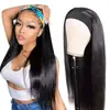 Comercio exterior europeo y americano nueva diadema de moda africana peluca cabello largo liso tendencia diadema tocado peluca transfronteriza