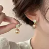 Pendientes de Aro de Plata S925 de Moda de Gama Alta 2026 Nuevos Pendientes de Aro Estilo Vintage de Hong Kong para Mujer Pendientes de Botón y Accesorios de Lujo Ligero Únicos