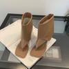 Sandalias de Chancla para Mujer, Calzado de Exterior, Chanclas, Nuevo Estilo Verano 2026, Tacón Grueso, Botines Cortos, Sandalias Negras de Moda