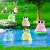 Musgo Micro Paisaje Lindo Luminoso Rana Ojos Grandes Jardinería Paisajismo Accesorios DIY Mini Adornos