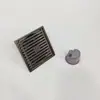 Venda Direta de Fábrica Ralo de Chão de Aço Inoxidável Cinza Galvanizado Grelha de Bambu 6mm Ralo de Chão Anti-Odor Ralo de Chão para Banheiro Chuveiro