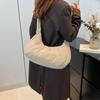 Bolsos Bolsos de Mujer Gran Capacidad Otoño e Invierno Nuevos Bolsos de Esponja Suaves Cerosos Bolsos Tote de Hombro Más Fáciles de Combinar Retro Cruzados Bolsos de Mujer