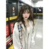Sudadera con capucha de estilo americano simple y perezoso para mujer, Otoño e Invierno, Nueva, Holgada, de terciopelo, Engrosada, Chaqueta cárdigan con cremallera para pareja