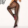 Medias de Seda Jacquard Espiga Transfronterizas Sexy para Mujer con Núcleo de Seda Anti-desgarro Medias de Encaje Transparentes para Mujer Seda Negra