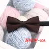 Pajarita de Color Sólido de Doble Capa para Hombre Estilo Británico Moda de Negocios Accesorios para Traje Pajarita de Boda Venta al por Mayor