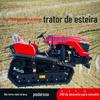 Cultivador rotativo tipo esteira anfíbio, vala para terras aráveis, aplicador de fertilizantes pastorais, trator tipo esteira de alta potência