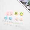 Accesorios DIY Crocs Coloridos Cara Sonriente Dibujos Animados Zapatos Hebilla Decorativa Tridimensional Zapatos de Niña de las Flores Crocs Creativos