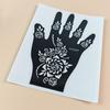 Produtos de fábrica novas crianças rendas pintadas adesivos tatuagem temporária adesivos tatuagem spray pintado Henna modelo de tatuagem oca