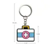 Llavero de Serie Médica de Dibujos Animados Más Vendido Transfronterizo Colgante Portallaves de Coche Pequeño de Caucho Suave PVC Regalo para el Día de las Enfermeras