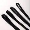 Twill Mate Elástico Negro y Blanco Poliéster Sujetador Accesorios de Ropa Terciopelo Cepillado Ropa Interior Tirante Fabricante