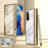 Capa para Celular Xiaomi Mix Fold Dobrável com Porta-Caneta Spen Stylus Transparente Protetora Cobertura Total Resistente a Quedas Aplicável