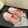 Sandalias Planas de Punta Redonda para Mujer, Estilo Nuevo Verano 2026, para Uso Diario Casual, Moda Tendencia, Chanclas de Eva para Mujer