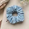 Anillo para el cabello con diamantes de imitación de color azul de mezclilla vintage para el intestino grueso, banda de goma de alta calidad, lazo para el cabello, tocado, cuerda para el cabello, accesorios para el cabello, nuevo estilo