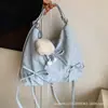 Bolsa Tote de Gran Capacidad 2024 Nuevo Lazo Plateado Bolso de Hombro de Moda Popular Bolso de Axila Bolso Cruzado para Viajes
