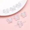 Cuentas de Mariposa Color Rosa Cebolla Chapadas en Acrílico Cuentas Sueltas Material para Hacer Pulseras Collares Hechos a Mano Accesorios Pequeños de Joyería