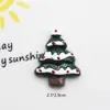 Nova Casa de Boneco de Neve Pintada Artificialmente Árvore de Natal Acessórios de Resina DIY Capa de Celular de Creme Material para Acessórios de Cabelo