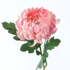 Flor Artificial Crisantemo Rico Rama Única Crisantemo Grande Crisantemo Melaleus Flor de Seda Flor Artificial Crisantemo Transfronterizo Arreglo de Flor de Seda de Crisantemo