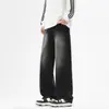 Jeans para Hombre Estilo Americano Marca de Moda Pantalones Casuales 2026 Verano Nuevos Delgados Sueltos Pierna Ancha Rectos Jeans