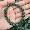 Suministro en Vivo de Cuentas Sueltas de Piedra Natural, Pulsera de Jade Verde, Pulsera de Jade Azul Agua Unisex