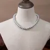 Collar de Perlas Redondas Perfectas Resistente Ligero para Mujer Estilo Ins de Gama Alta Elegante Versátil Moda Nicho Cadena para Clavícula de Perla de Concha Imitación