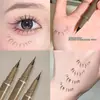 ¡La aguja de 0.01 mm es delgada! Delineador de ojos cabeza muy fina impermeable larga duración ultra-fino no se corre fácilmente bolígrafo delineador para línea de agua