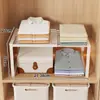 Estante Organizador de Capas para Almacenamiento de Armario Extensible para Ropa Estante Desplegable para Armario Utilización del Espacio Estante para Zapatos