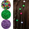 Cuentas de Pony Acrílicas Personalizadas de Agujero Grande, Cuentas de Cubo, Cuentas de Plástico Tejidas, Accesorios para Pulseras DIY Hechos a Mano, Enfilado de Cuentas