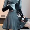 Falda Plisada para Mujer Verano Blanca Falda Corta Estilo Japonés Cintura Alta Corte A Talla Grande Otoño e Invierno Nuevo Jk Cuadros