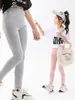 Leggings para Niña Verano Finos de Modal Pantalones Blancos Infantiles Pantalones de Seda Helada para Niños Grandes Vestido Negro de Verano para Bebé