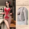 Conjunto Novo Sexy da Qqny, Puro Desejo, Tentação Divertida, Body Renda Vazada, Uniforme Estilo Abstinência 0957