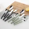 Juego de Cuchillo, Tenedor y Cuchara con Mango de Remache de Acero Inoxidable 430, Vajilla Estilo Crema, Juego de Cuchara y Tenedor de Postre de Alta Estética, Cuchillo y Tenedor para Steak