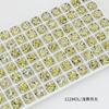 Rhinestones Octagonales Corte Rosa Dongzhou de 8 mm, Rhinestones Brillantes K9 con Base Puntiaguda, Nuevas Decoraciones para Uñas, Rhinestones para Accesorios de Aretes DIY