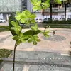Fabricante de Flores Artificiales para Bodas Verdes Hortensia Verde Rosa Rocío de Golondrina Loto Bola de Cebolla Decoración Suave para Bodas Flor Artificial al por Mayor