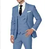 Traje de Vestir de Botón Único Hecho a Medida para Comercio Exterior Transfronterizo con Impresión Digital, Traje de Tres Piezas Hecho a Medida para Hombre
