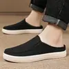 Sapatilha Masculina Leve de Verão com Tecido Respirável, Slip-On, Sapatos de Motorista com Solas Macias, Respiráveis, Cano Baixo, Sapatos Masculinos Confortáveis