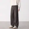 Pantalones Casuales para Hombre Otoño Nuevo Estilo 2026 Retro Japonés de Moda Pierna Recta Versátiles Casuales Largos de Pierna Ancha